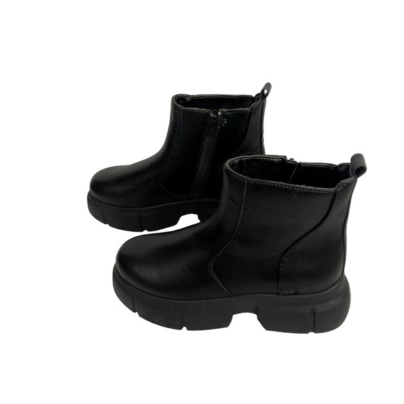 Godiva Lady Shoes - Y2K Godiva Lady Boots Women's Platform Black Round Toes Zip Size 7.5 Round Toes